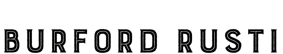Burford Rustic Inline Light Font Download Free